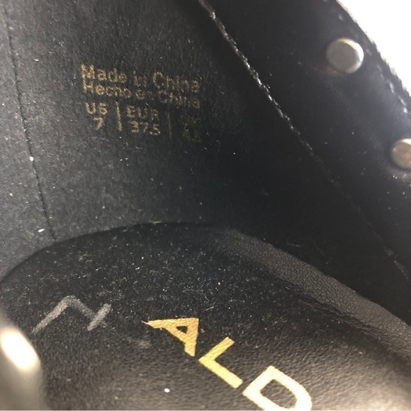 NWOB Aldo black studded ankle boot - Picture 11 of 11